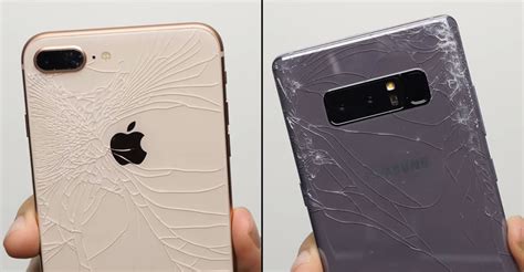 iphone 8 plus drop test cnet|Will the iPhone 8 or Note 8 win in a crash test face.